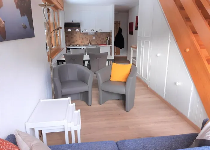 - Studio/mezzanine A 2 Pas Du Telecabine Daire Zinal